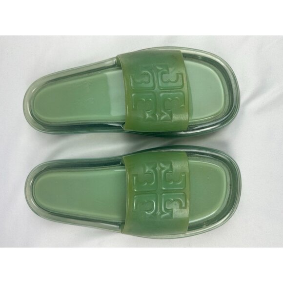 Tory Burch Bubble Jelly SLIDES Sandals See Wind Womens US 8 - Picture 5 of 5